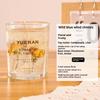 Real Flower Jelly Scented Candle Floral Candle Glass Bedroom Fragrance Ornament Gift