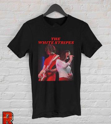 Maglietta vintage anni '90 della band musicale blues rock The White Stripes taglia S-4XL