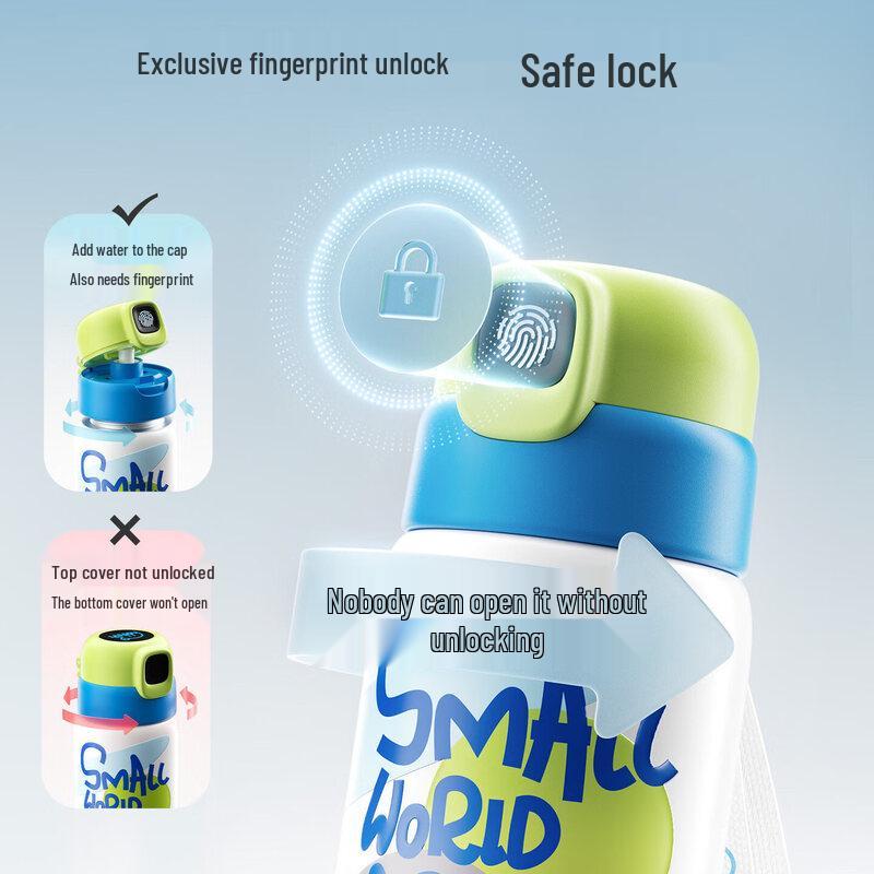 Qiwei Smart Fingerprint Insulated Water Bottle