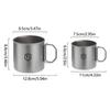 Ultralight Titanium Cup Water Cup Mug With Lid Foldable Handle Outdoor Portable Camping Picnic Beaker Coffee Cup Kitchen
