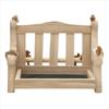 Chair Design Bird Feeding Station Wooden Bird Food Container  Outdoor Garden Decor