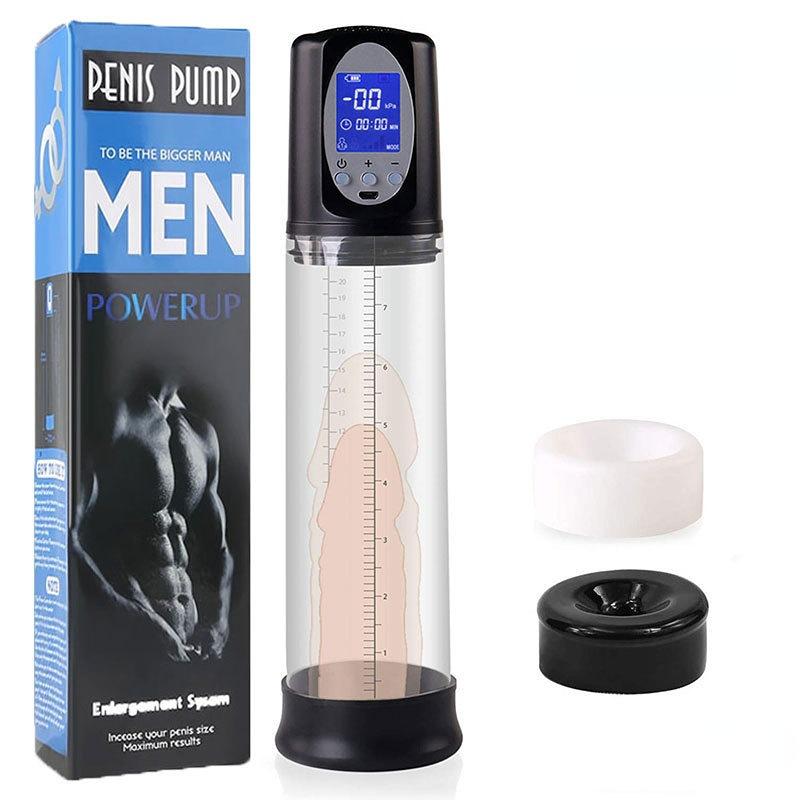 Electric Penis Enlarge Vacuum Pump Masturbator Automatic Vacuum Penis Enlargement Extend Pump Air Pressure Device Sex Toys