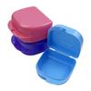 50Pcs Fake Teeth Orthodontic Case Dental Retainer Mouth Guard Denture Storage Plastic Box Oral Hygiene Supplies Organizer