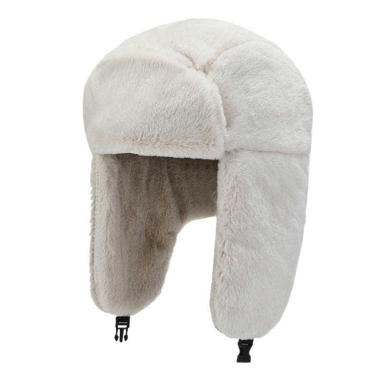 Hat Winter Thickened Plush Ear Protector Lei Feng Hat Men's and Women's Warm Windproof Cycling Outdoor Fashion Hat