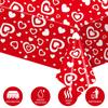 Valentine's Day Themed Party Red Love Disposable PE Tablecloth Decoration Supplies