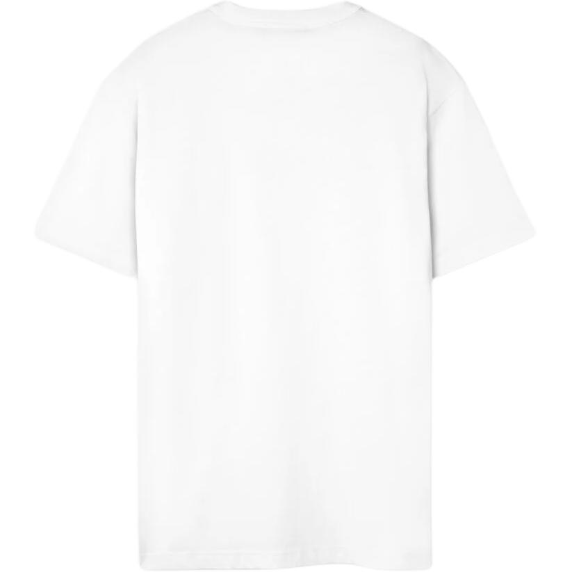 Versace FW24 Logo Badge Crew Neck Short Sleeve T-Shirt Men T-shirts White E78GAHT08-ECJ00T-EG03