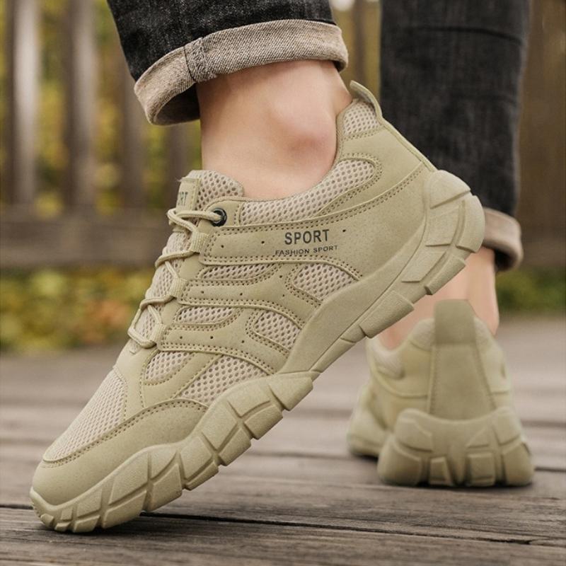 High Quality Hiking Shoes for Men Fashion Round Toe Sports Shoes Men Outdoor Platform Working Safety Shoes Casual Men's Sneakers
