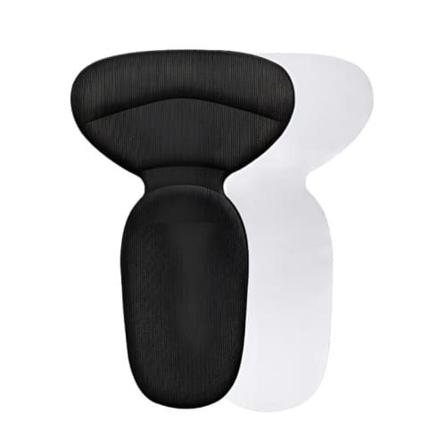 BONU Heel Protection Cushions, Fan-Shaped, One Size, Set of 4 (Black)