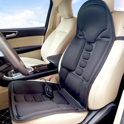 Cojín de Silla 12W Calentador Vibrador para Coche Hogar Masajeador de Silla Asiento de Coche Oficina Lumbar Cuello Colchón Alivio del Dolor Masajeador de Espalda Eléctrico AC 110-230V
