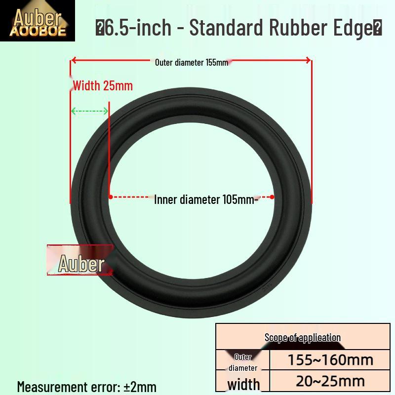 Audio Speaker Rubber Edge Repair Rings: 3/4/5/6.5/8/10/12 Inch Replacement