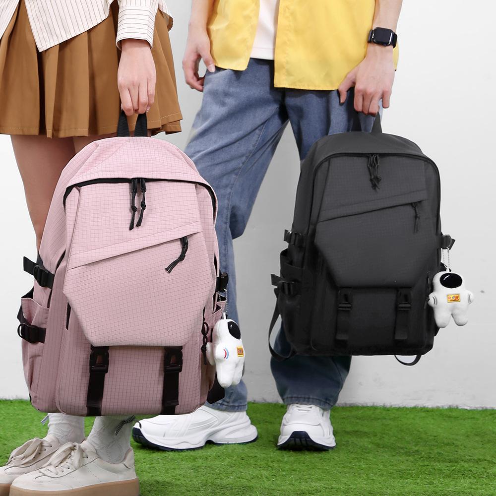 Backpack Trend Backpack Simple Couple Backpack Junior High School Student College Student School Bag Fashion Large Capacity