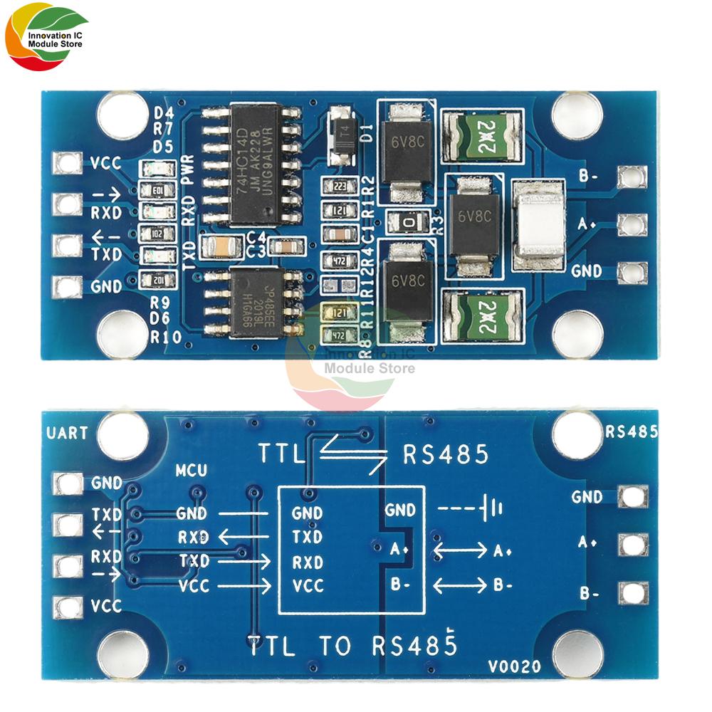 FOR MCU ARM FPGA Arduino Auto Flow Control TTL To RS485 Conversion Module Level Conversion DC 3.3V 5V TTL Serial Port RS485