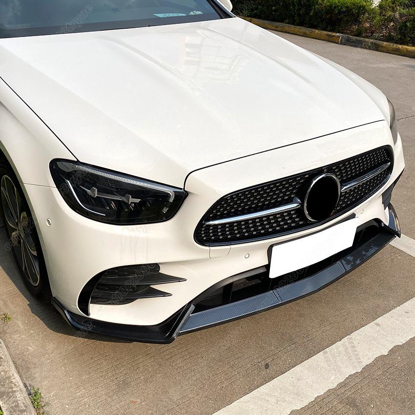 For Mercedes Benz E-Class W213 C238 S213 E200 E300 E450 2020 2021 2022 2023 Front Bumper Diverter Lip Spoiler Modification Kit