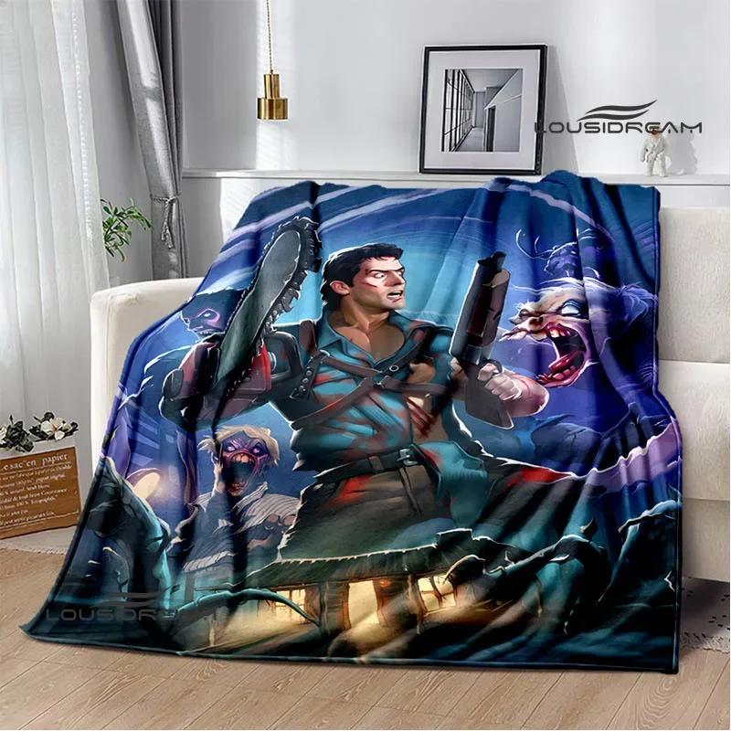 Movie The Evil Dead Printed Blankets Picnic Blanket Flannel Warm Blankets Soft Cozy Blanket Home Travel Blanket Birthday Gift