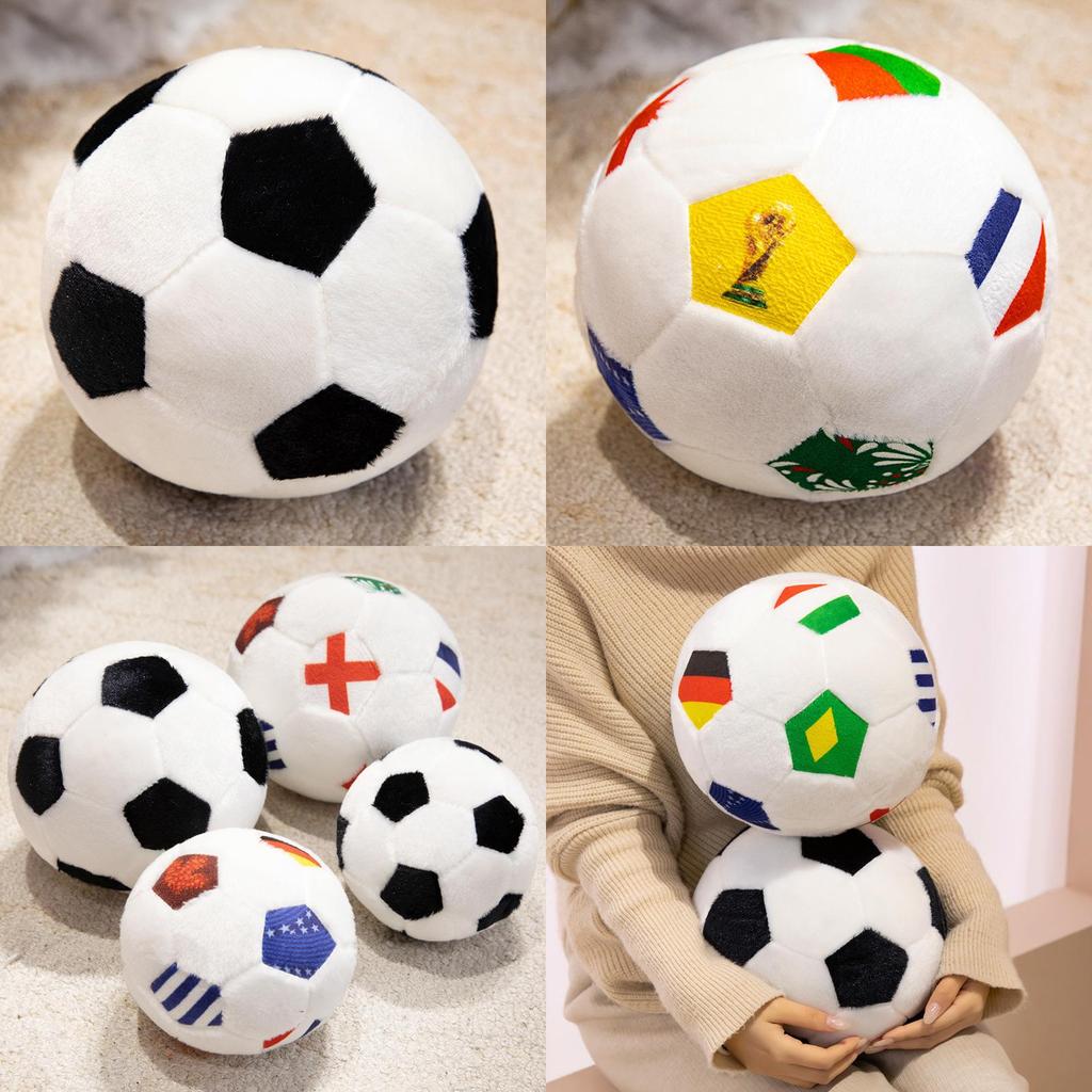 World Cup Football Plush Toy Soccer Ball Gift For Kids Family Decor
