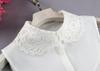 Women's Summer Korean Style Embroidered Chiffon Detachable Collar - Anti-wrinkle, Versatile Decorative Collar