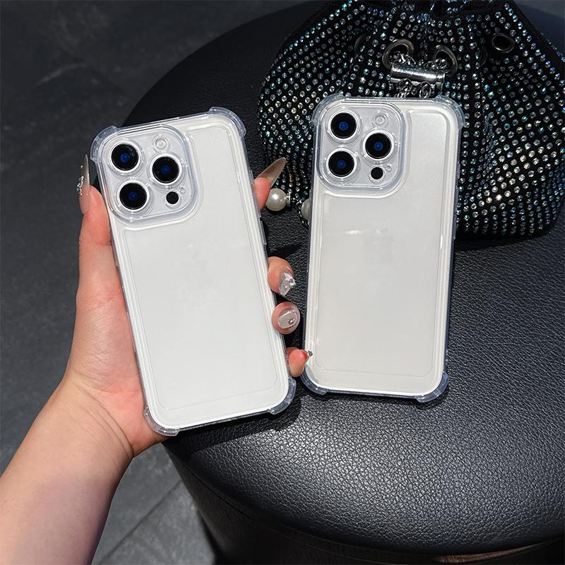 Clear Shock Proof Phone Case for iPhone 17 Air 16 15 14 11 12 13 Pro Max 16 15 Plus Soft Silicone Cover Transparent Coque