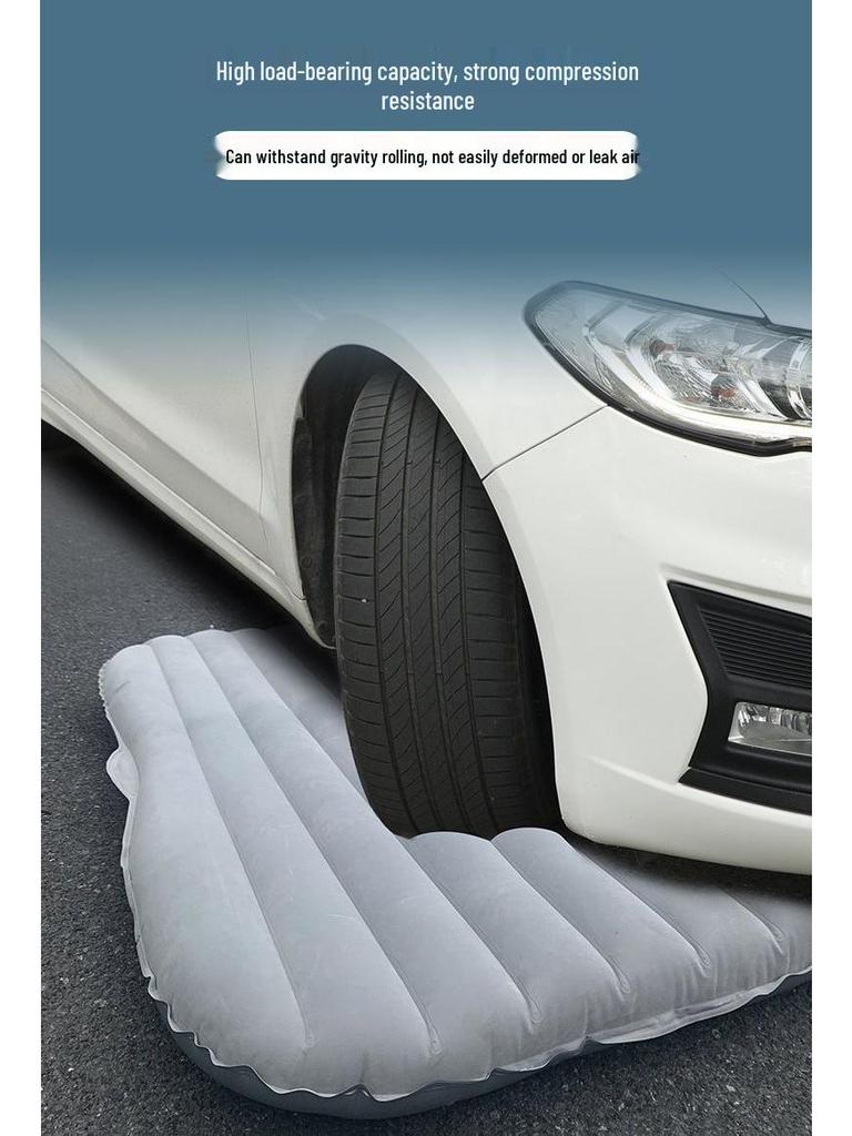 Inflatable Car Back Seat Mattress - Folding Travel Bed for Sedan