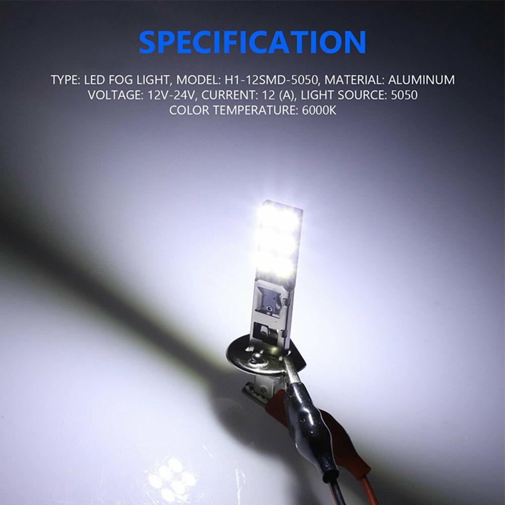 12V DC Fog Lights 6500K Fog Driving Bulbs Headlight Kit