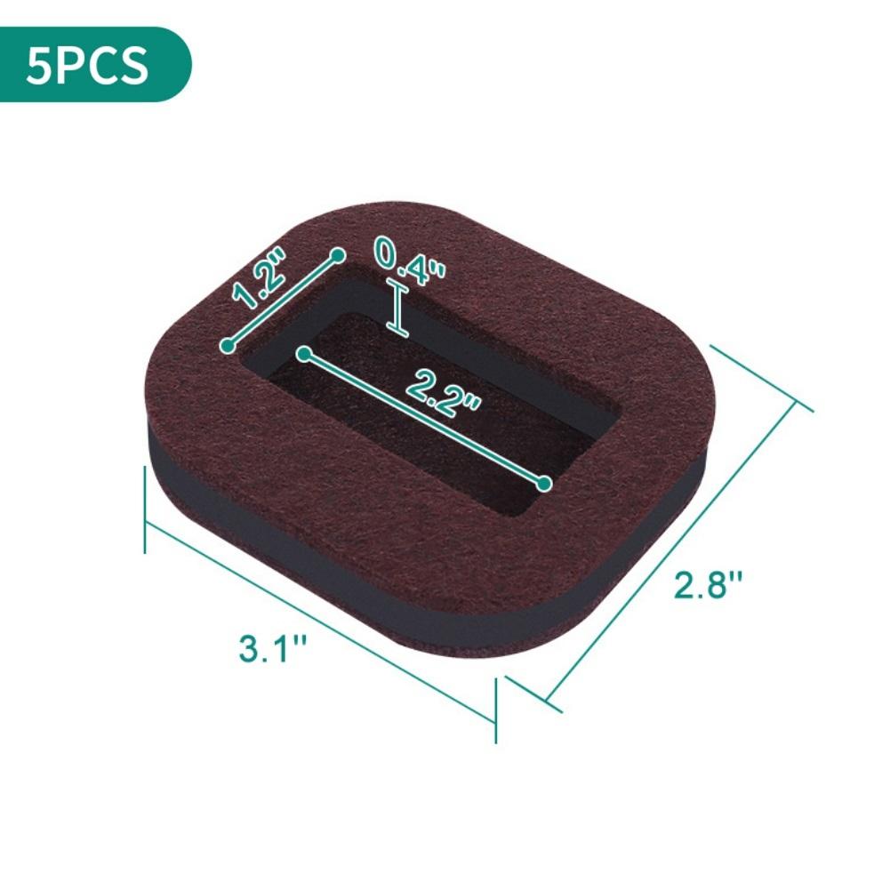 

5 шт., противоскользящий коврик для мебели, стопоры для колес стула, коврик 5pcs,Rectangular