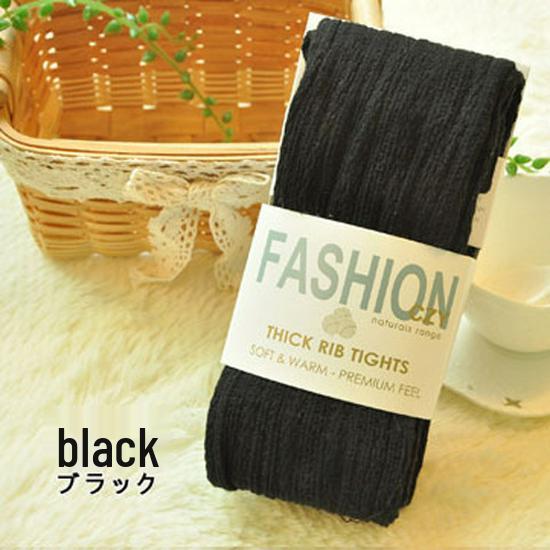 Collant in Maglia 100% Cotone Ispessito Autunno & Inverno con Righe Verticali - Stile Giapponese & Coreano