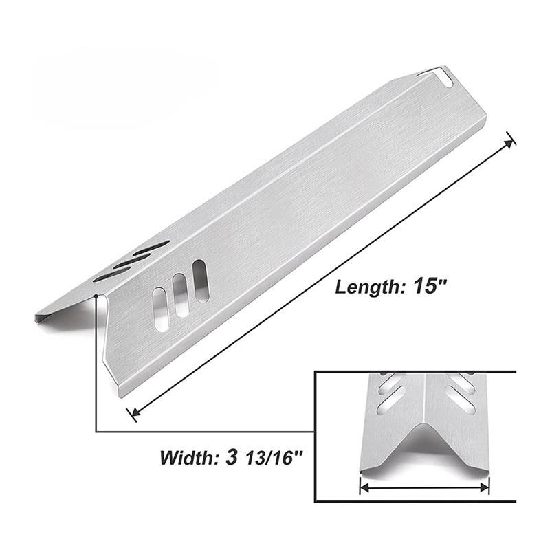 Buenas-4 Piezas Placas de Calor Accesorios para Parrilla Para Piezas de Parrilla Expertas Carpas de Calor Quemador de Parrilla Piezas de Parrilla