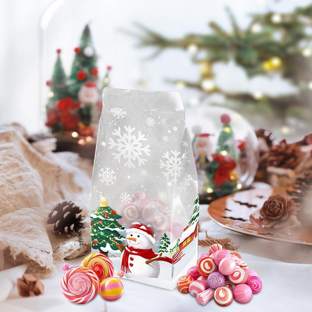 Christmas Goodie Bag 50 Pieces Snack Pouch Holiday Goodie Bag For Stocking Stuffers Family Gatherings Department Stores Shops