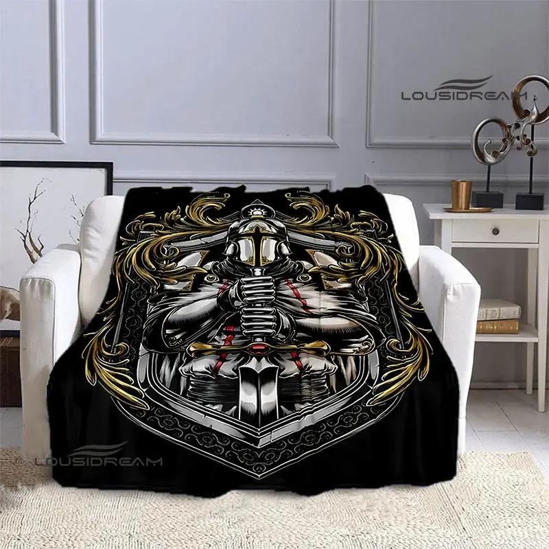 Kreuzzug Kreuz Templer Ritter Bedruckte Decke Flansch warme Decke Bettwäsche Picknickdecken Home Travel Born Geburtstagsgeschenk
