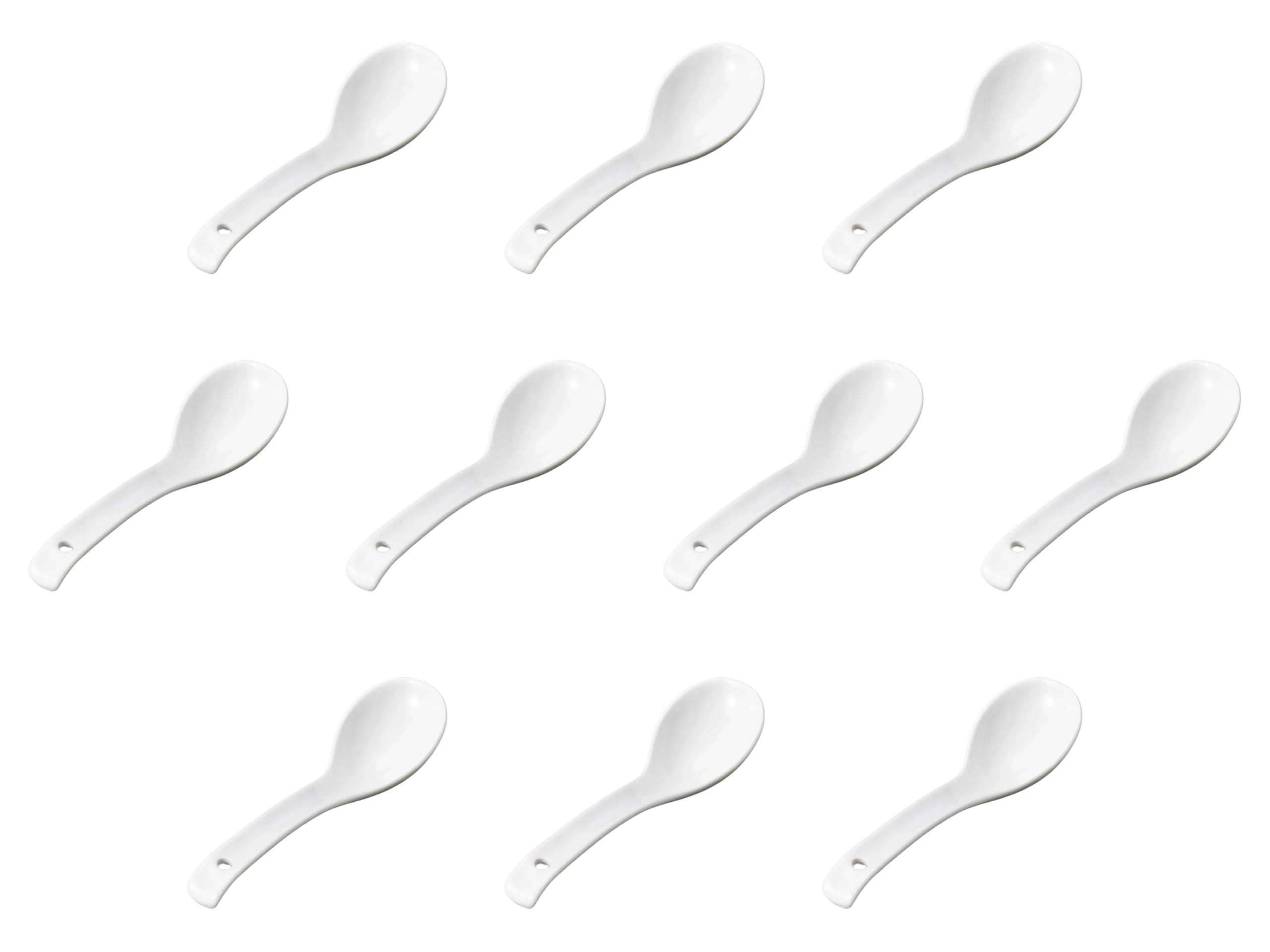 

Set of 10 Round Hanging Spoons Medium x Chinese Spoon Setomonohonpo [17.3 4.9 cm] белый