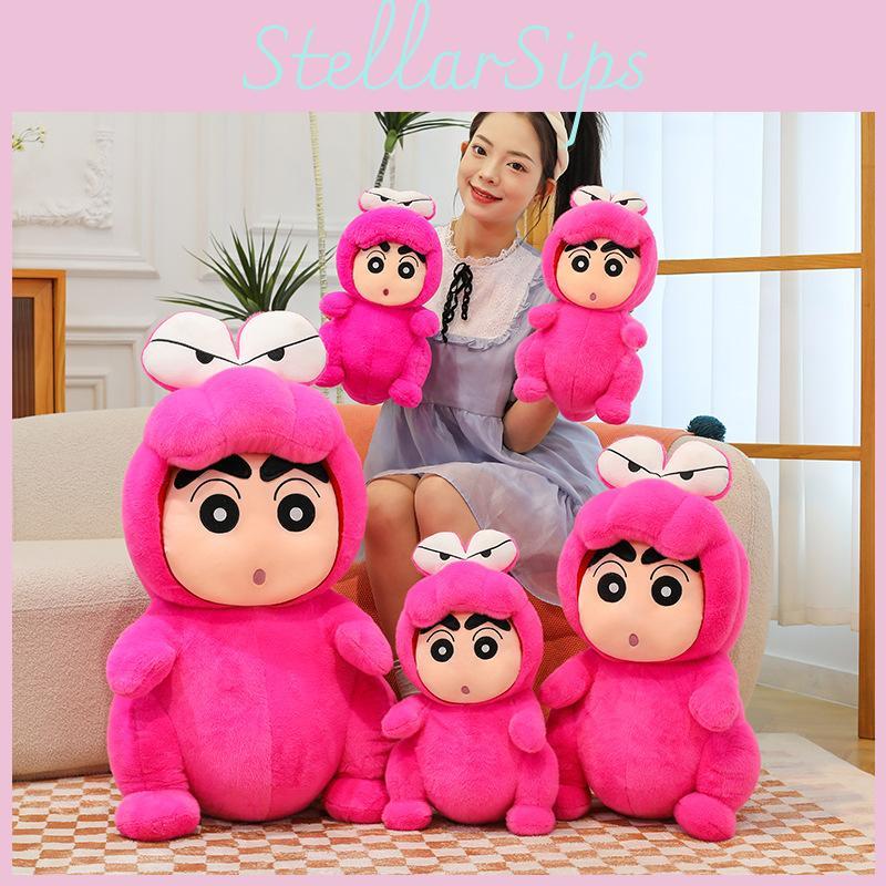 Crayon Shinchan Plush Crocodile Backpack With Soft Short Plush For Kids Birthday Gift