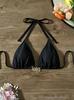 2026 European New Fashion Sexy Solid Color Swimsuit Bikini Top