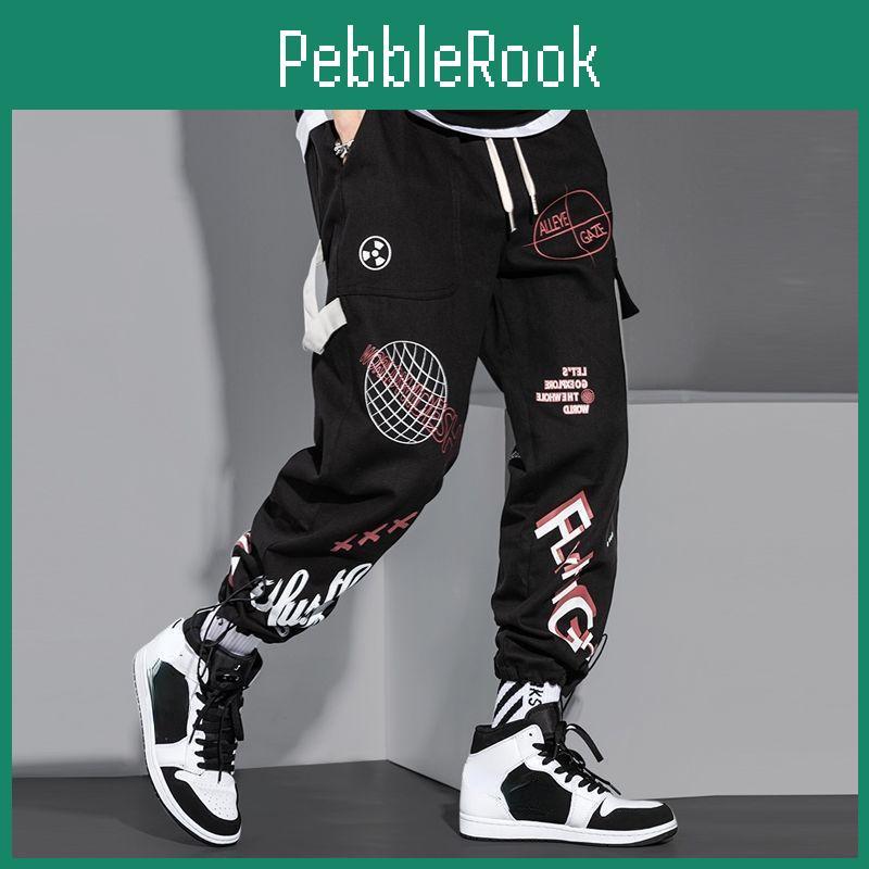 Hop Fashion Pants Streetwear Hip Pants High Street Sweatpants Men Spring Long Pants Stylish Clothing