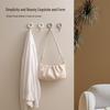 4-Piece Traceless Adhesive Hooks Set: Nail-Free Wall-Mounted Hooks for Kitchen & Bathroom Storage