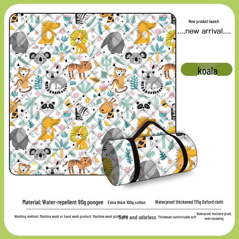 Waterproof Oxford Picnic Mat - Portable, Machine Washable, Perfect for Camping, Beach, Outdoor Activities