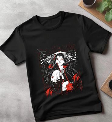 Itachi Uchiha T-Shirt Naruto Shippuden Japanese Anime Manga Style Shirt Gift