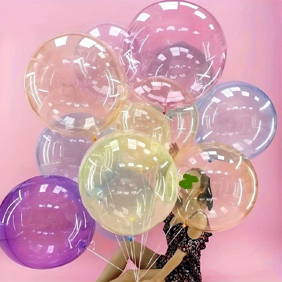 8pcs Crystal Popo Ball Transparent Color Popo Ball Used for Proposal, Wedding, Birthday, Photography Props, Shower Decoration