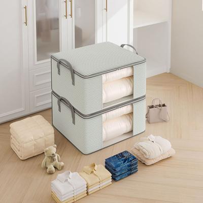 Yousheng Storage Bag Dust-Proof Moisture-Proof Thickened Non-Woven Fabric Large Capacity Storage Box with Transparent Window