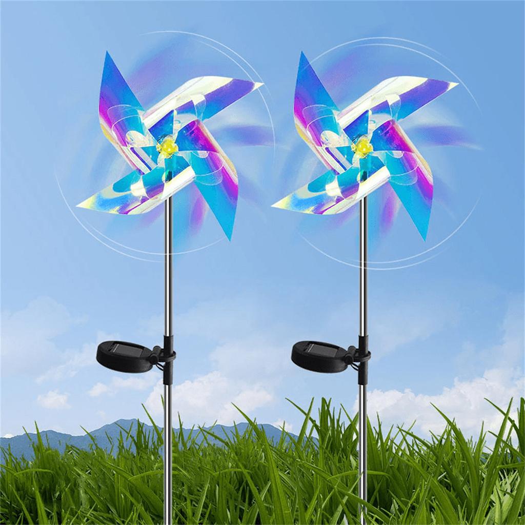 Solar Windmill Light Waterproof Beautiful Windmill Solar Windmill Light LED Light Windmill Garden Light
