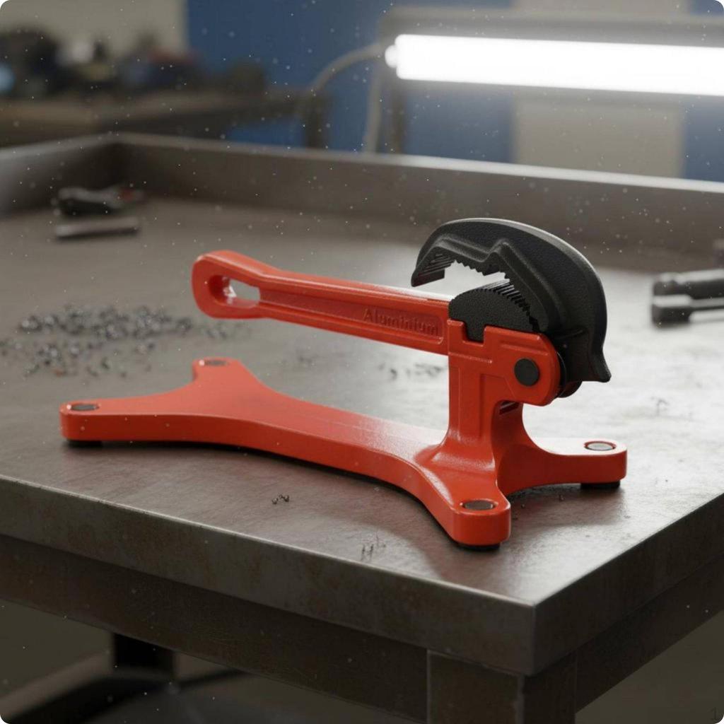 Yoke Pipe Vise Heavy-Duty Portable Holding Sturdy Steel Grippers
