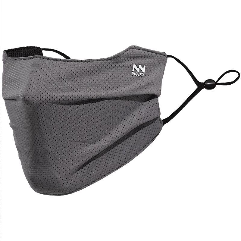 Men's Full Face Sunscreen Mask: Breathable, Thin Ice Silk for Summer Cycling with UV and Eye Protection