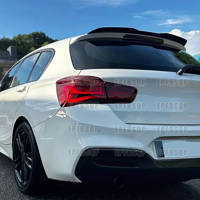 Zadní střešní spoiler pro BMW řady 1 (Modely 08-20) - F20 E87 Vzhled karbonových vláken, Nevyžaduje vrtání