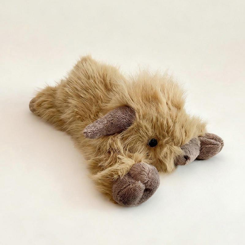 Pluszowa zabawka krowa Highland 35cm/45cm/55cm Długowłosa szkocka krowa Wypchane zwierzę Miękka