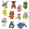 Digitales Monster Agumon Gabumon Mini Bausteine Piyomon Greymon DIY Mikro Ziegel Tentomon Gomamon Figuren Spielzeug Für Kinder Geschenk