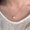French Muse~ Super Sparkling Zircon Pearl Necklace Light Luxury Delicate Clavicle Chain Fashion Versatile Necklace Women