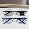 Advanced Frameless Photochromic Beveled Reading Glasses with Anti-Blue Light & High Definition