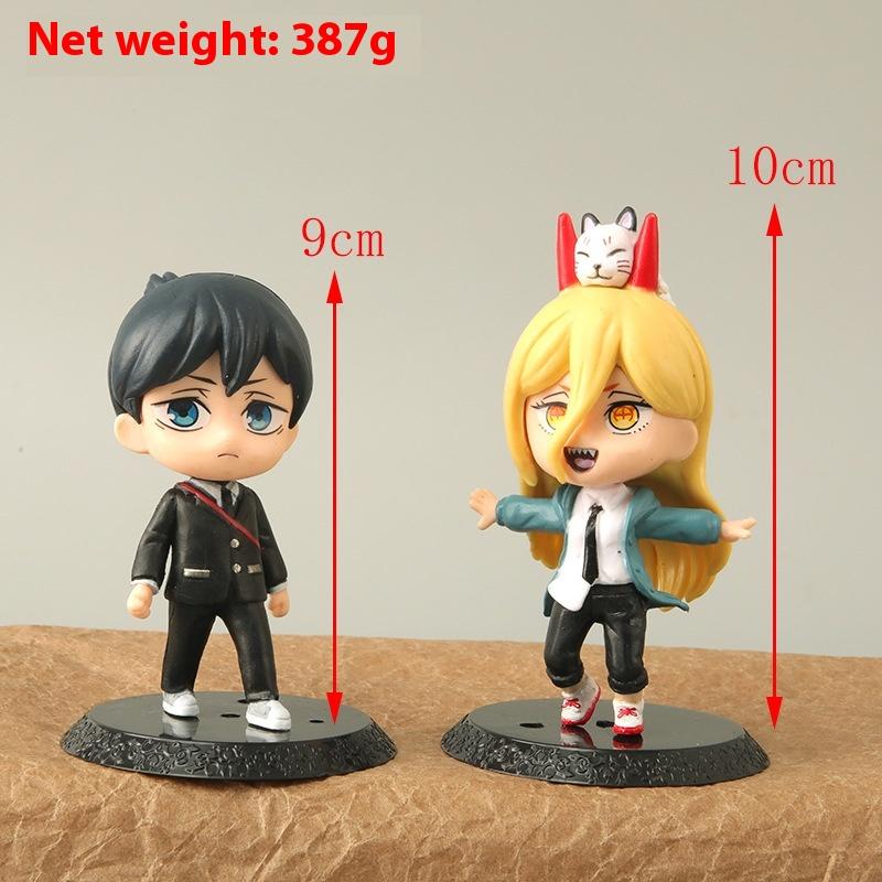 Chainsaw Man Figure 2D Anime Cartoon Chainsaw Dog Doll Toy Decoration Trendy Play Gift High Quality
