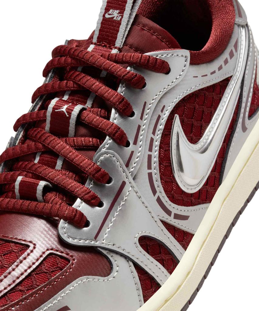 Nike Air Jordan 1 Low Method Of Make W - Dark Team Red:Metallic Silver:Coconut Milk / Hq2186-600