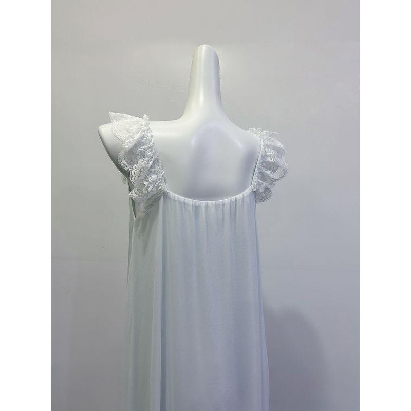 Good Morning, Beautiful Lace Nightdress with You Women Summer Lightweight Mesh Moor Pajamas Women Fairy Style Homewear