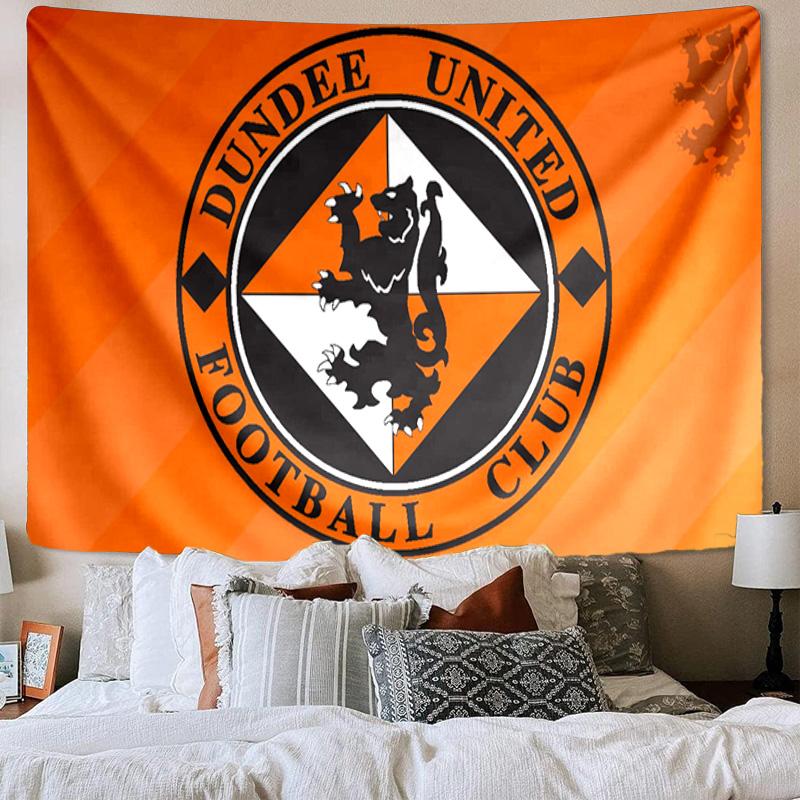 1PC Dundee United Crest Design Tapestry, Unique Design Tapestry, Wall Decor for Bedroom,Livingroom, Playroom,Heartwarming Fan Holiday Gifts