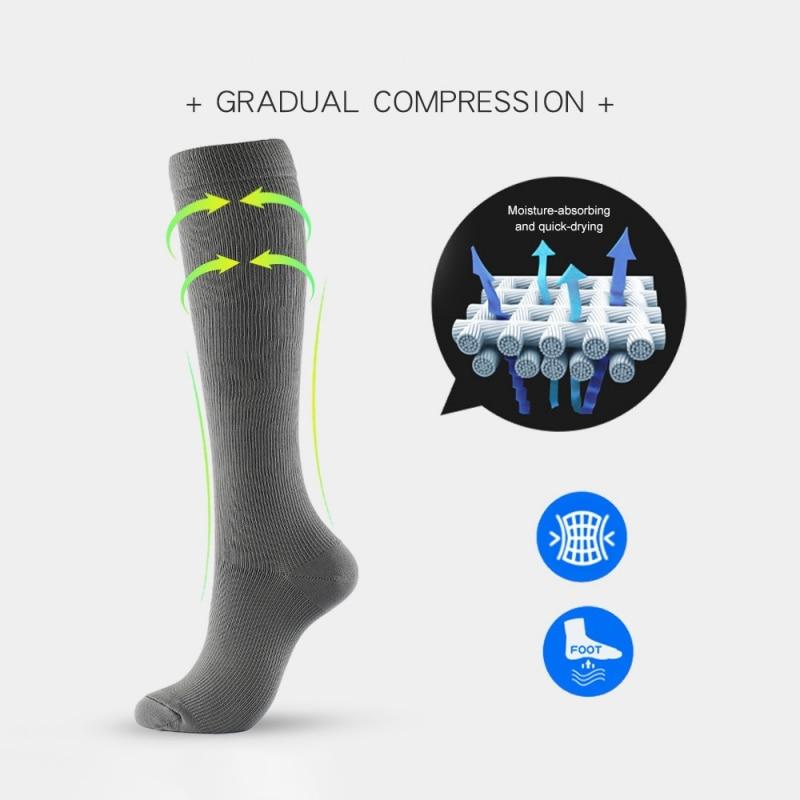 Compression Socks for Women & Men Circulation (3 Pairs) - Best Support for Running Nurses Recovery Cycling Flight